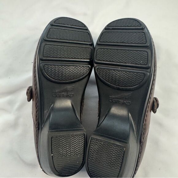 Dansko Brown Leather Mules - Picture 9 of 9